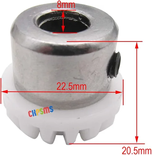 Vista 3 de CKPSMS Marca - # 155819 1PCS engranaje vertical del eje superior compatible con/reemplazo para la marca SINGER 247 413 416 418 457 466