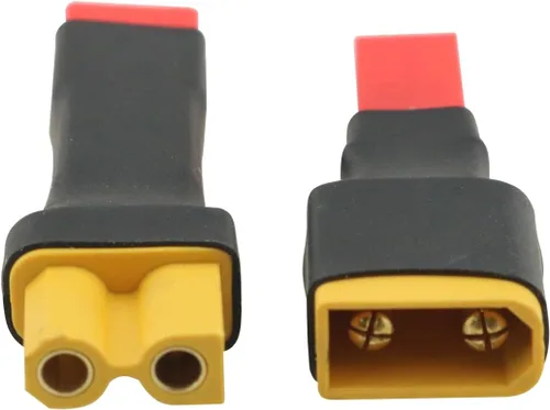 Vista 5 de 4 adaptadores de conector negro XT30/XT-30 macho a JST (2 x XT30 macho a JST hembra, 2 x XT30 hembra a JST macho)