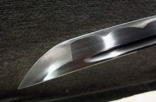 Vista 6 de Espada Katana japonesa hecha a mano de 41 pulgadas, hoja de espiga completa, acero al carbono 1095, espadas samurai