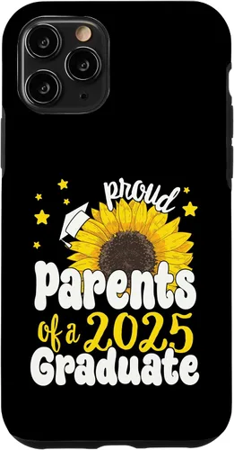 Vista 27 de iPhone 16 Parents of a 2025 Graduate 25 Senior Graduation Sunflower Case
