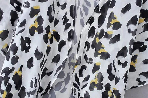 Vista 7 de Omoone - Cárdigan de gasa para mujer, rebeca ligera para mujer, ropa para la playa, estampado floral