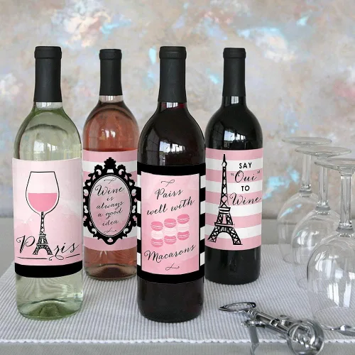 Vista 7 de Big Dot of Happiness París, Ooh La La - Decoraciones temáticas de baby shower o fiesta de cumpleaños para mujeres y hombres - Calcomanías