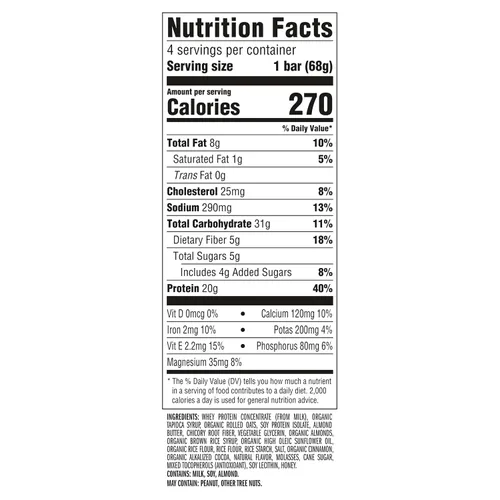 Vista 2 de CLIF - Barras de proteína de tostadas francesas de canela y alta proteína