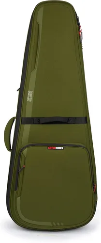 Vista 22 de Gator Cases ICON Series Premium - Bolsa de concierto resistente a la intemperie para guitarras de estilo semihueco; con tiradores de cremallera