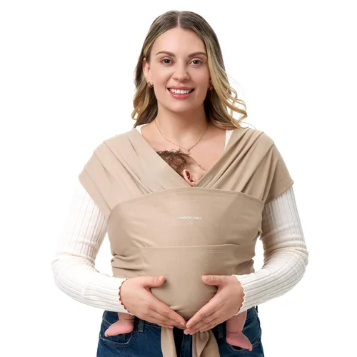 Vista 10 de Momcozy Portabebés AirMesh – El cabestrillo de verano perfecto para recién nacidos a niños pequeños de 8 a 35 libras – Envoltura de bebé de tela