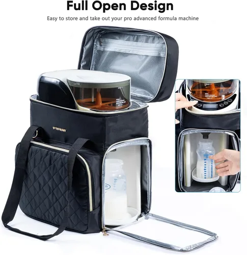 Vista 3 de SFYBYHEART Estuche de transporte compatible con Baby Brezza Formula Pro Advanced Formula Pro - Bolsa de transporte para mezclador de fórmula