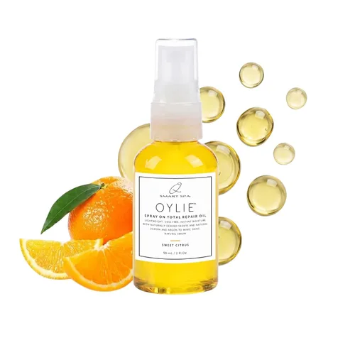 Vista 15 de QTICA Oylie Spray On Total Repair - Aceite corporal ligero en aerosol con jojoba natural y aceite de argán para una humedad instantánea, acabado