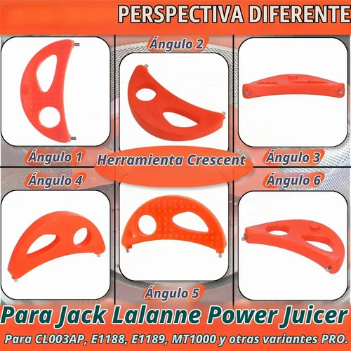 Vista 5 de Crescent Tool compatible con Jack Lalanne Power Juicer Parts para CL003AP E1188 E1189 MT1000 Piezas de repuesto de exprimidor Accesorios
