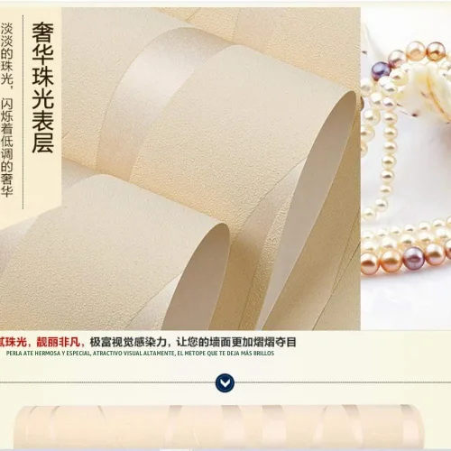 Vista 9 de Papel pintado no tejido de moda simple 3D en relieve tridimensional flocado rayas de ondas espumosas dormitorio sala de estar TV fondo pared