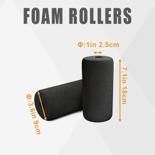 Vista 2 de Rodillo de espuma de alta densidad, almohadillas de espuma de repuesto para equipos de máquinas de ejercicio de gimnasio en casa, banco de pesas