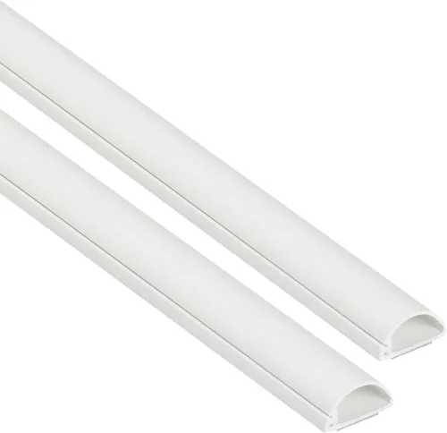 Vista 26 de D-Line Paquete de accesorios para cubierta de cable, solo para uso con longitudes de 0.78 pulgadas de ancho x 0.39 pulgadas de alto Blanco