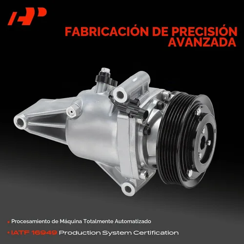 Vista 3 de Compresor de aire acondicionado A-Premium con embrague Compatible con Suzuki SX4 2.0L 2010-2013, SX4 Crossover 2.0L 2012, con polea de 6 ranuras