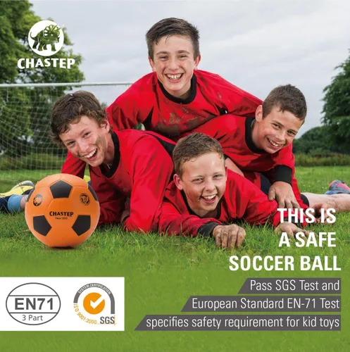 Vista 4 de pelota fe fútbol de espuma de piel integral de 8 pulgadas, perfecta para niños o aprendices del juego, para ejercicios en el exterior