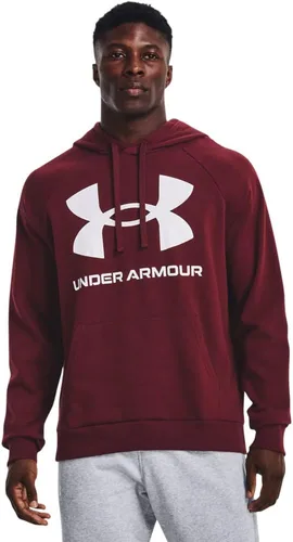 Vista 11 de Under Armour mens Rival Fleece Big Logo Hoodie (176) Fresh Clay/ Onyx White