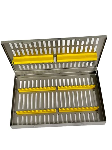 Vista 6 de ArtLab -Caja de casete de esterilización de instrumentos dentales (para 20 piezas) para organizador de instrumentos dentales y casetes