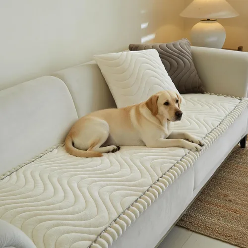 Vista 9 de Fundas de sofá para sofá de 3 cojines, aptas para mascotas, funda de sofá antideslizante lavable