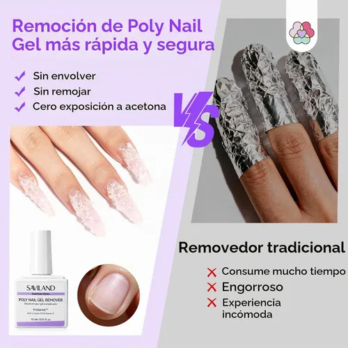 Vista 4 de SAVILAND Kit de removedor de uñas de poligel: removedor de gel rápido de 2
