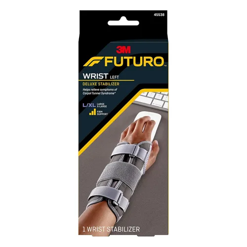 Vista 13 de FUTURO Estabilizador de muñeca Deluxe para mano izquierda, S/M (paquete de 2)