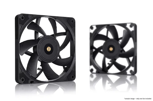 Vista 6 de Noctua NF-A12x15 PWM chromax.Black.swap, Ventilador Premium Silencioso y Delgado, 4-Pino (120x15mm, Negro)