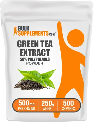 Vista 10 de BulkSupplements. Comgreen - Extracto de té en polvo, suplemento de 50% polifenoles, suplementos EGCG, sin gluten, 500 mg por porción, 3.53 oz
