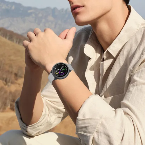 Vista 3 de ISABAKE Correa de reloj de 0.787 in para Garmin Vivoactive 3/Forerunner 165/55/245/645 Gris