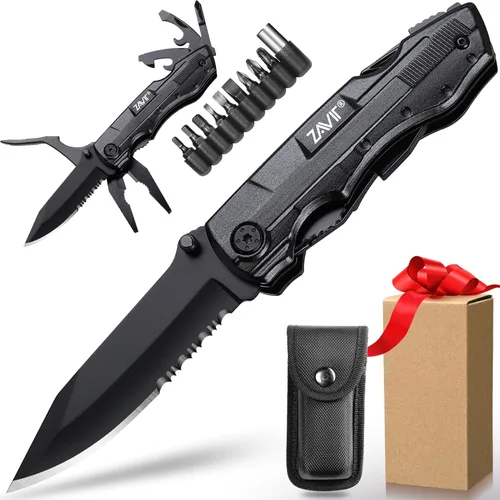 Vista 21 de Ideas de regalos para esposa, cuchillo multiherramienta con tinta P de la mejor esposa, regalos de Navidad para esposa del marido, rellenos