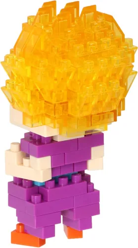 Vista 3 de nanoblock - Dragon Ball Z - Son Gohan Super Saiyan, kit de construcción de la serie de colección de personajes