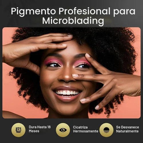 Vista 3 de M - Juego de tintas Microblading - 7 pigmentos de grado médico