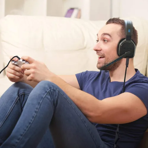 Vista 4 de 2M - Cable de repuesto para auriculares de 6.5 pies con control de volumen para Astro A10/A30/A40/A50, cable de auriculares para PS5/PS4/Xbox Series