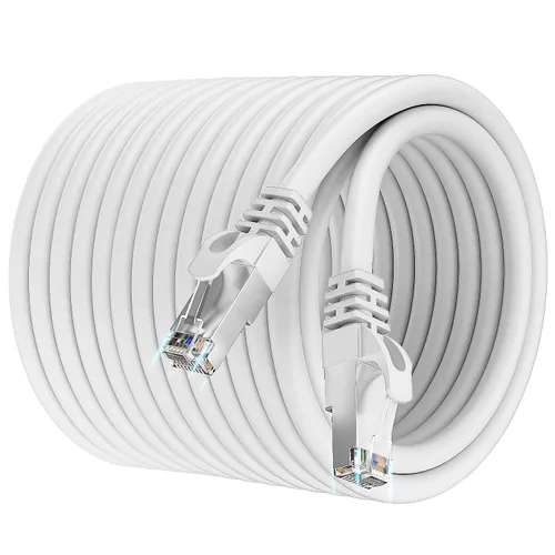 Vista 7 de Soibke Cable Ethernet Cat 7 de 10 pies, para exteriores e interiores, cable Ethernet de alta velocidad Cat 7 SFTP triple blindado, red, Internet