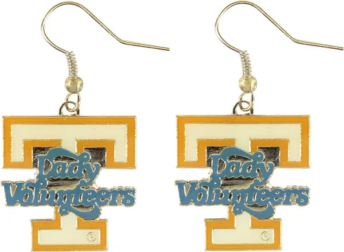 Vista 12 de aminco NCAA - Aretes colgantes con logotipo de la NCAA para mujer Georgia Tech Yellow Jackets