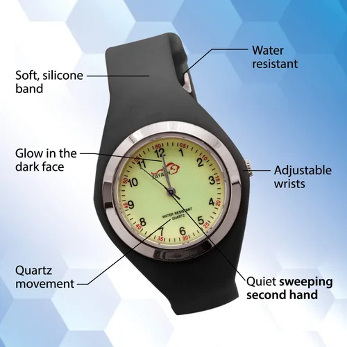 Vista 5 de Zayaan Health Scrub Wear Chroma Balance - Reloj médico, resistente al agua, Adulto