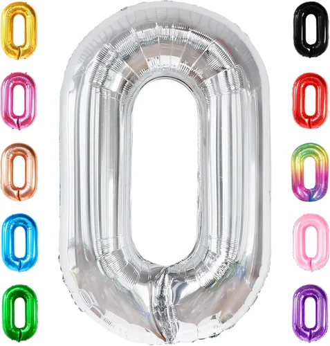 Vista 234 de KatchOn Globo negro del número 1 de 40 pulgadas, globo de feliz cumpleaños