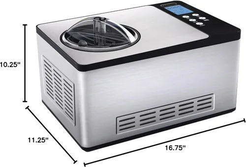 Vista 6 de Whynter - Máquina para helados, acero inoxidable