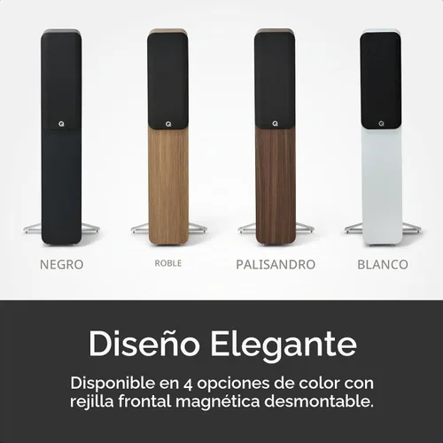 Vista 3 de Q Acoustics 5040 - Altavoces de pie – Holme Oak Pair Roble Holme