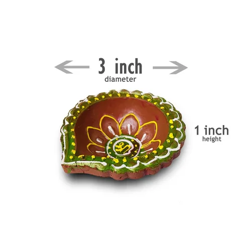 Vista 5 de exciting Lives Set of 12 Diwali Diyas For Decoration Diwali, Decorations For Home Diwali Lights Diwali Decor Candle Diwali Gifts For Friends Clay