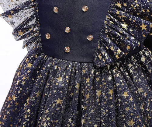 Vista 5 de Nileafes Vestido de princesa para niñas pequeñas, vestido de tutú de fiesta
