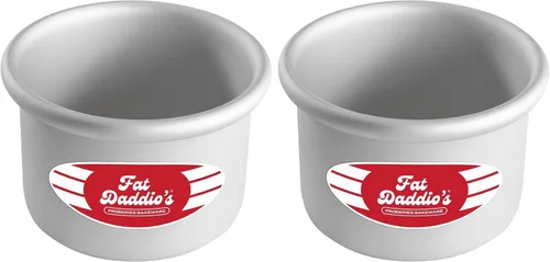 Vista 41 de Fat Daddio's Juego de moldes para pasteles redondos uniformes de aluminio anodizado de 4 niveles, profundidad de 2 pulgadas
