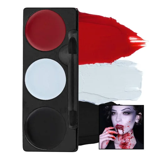 Vista 11 de Mehron - Paleta de maquillaje tricolor para Halloween, talla única