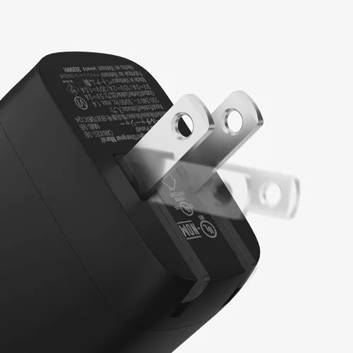Vista 3 de Amazon Basics Cargador de pared USB-C GaN de 30W de un puerto con Power Delivery PD para tabletas y teléfonos