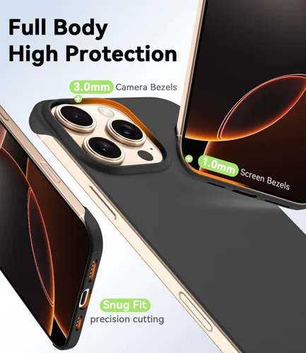 Vista 6 de GRECAZO Funda magnética delgada para iPhone 15 Plus de 6.7 pulgadas (2023), ultrafina, ligera, duradera, sin marco, mate, rígida, MagSafe con anillo