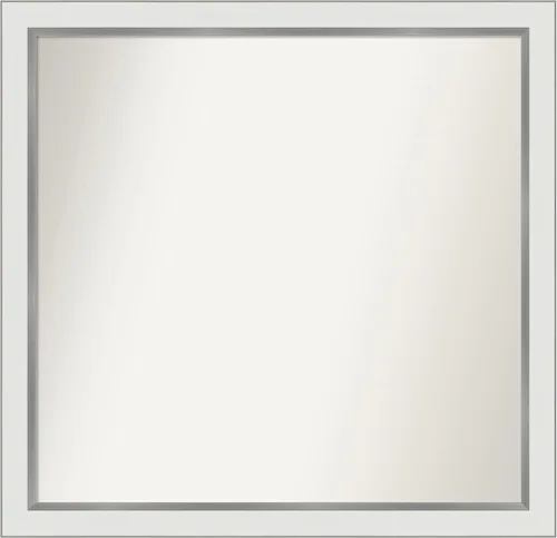 Vista 7 de Amanti Art Espejo personalizado, espejo de baño estrecho Alexandria White Wash, espejo de pared o espejo de tocador de baño sobre el fregadero