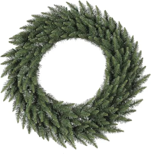 Vista 10 de Vickerman Corona de Navidad artificial Bellevue Alpine de 20 pulgadas con luces claras iluminadas esmeriladas, A861022