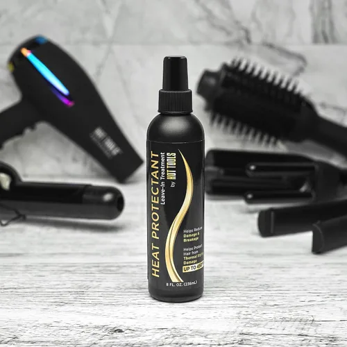 Vista 6 de Hot Tools Spray de tratamiento sin enjuague protector contra el calor del cabello, 8 onzas Protege el cabello de daños térmicos de hasta 450 °F