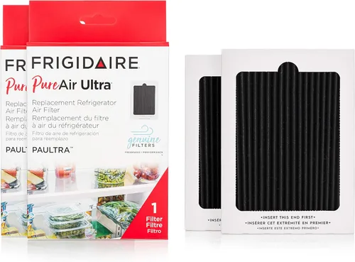 Vista 2 de FRIGIDAIRE PAULTRA Pure Air Ultra - Filtro de aire para refrigerador con tecnología de carbono para absorber olores de alimentos, 6.5 x 4.75 pulgadas