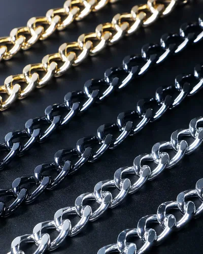 Vista 7 de GIDDITZ 24 cadenas de metal para zapatos, remaches punk, cono, clavos, dijes para zapatos, sandalias de decoración de cadena brillante para mujeres