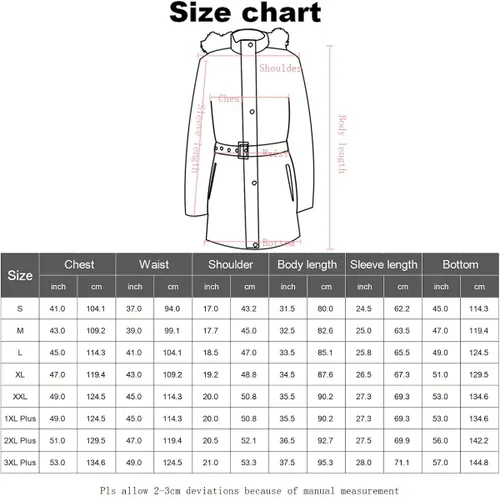Vista 6 de Facitisu Chaqueta cálida de invierno para mujer abrigo largo de piel sintética con capucha y forro de sherpa