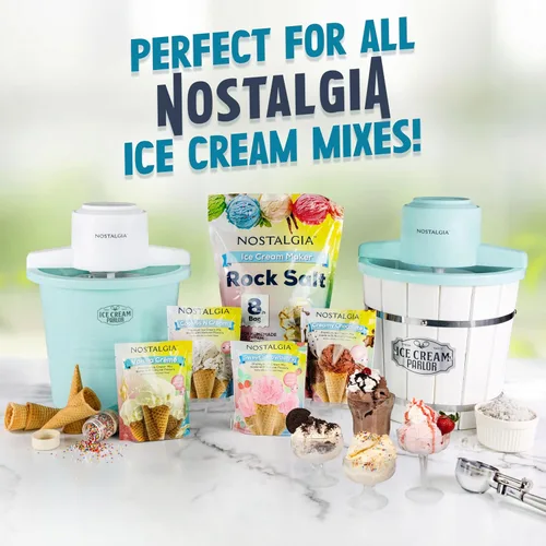 Vista 5 de Nostalgia Máquina Eléctrica de Helados – Estilo Salón, Máquina de Helado Suave a la Antigua Hace Yogur Congelado o Gelato en Minutos - Divertido