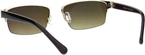 Vista 3 de Gafas de sol de lectura progresivas de enfoque múltiple 3 potencias en 1 rectángulo de media llanta