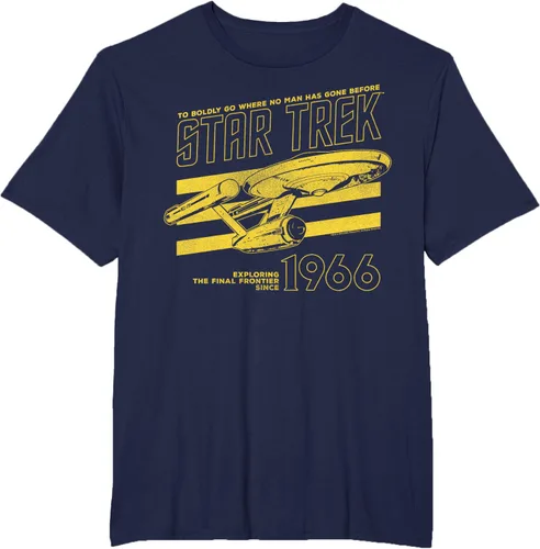 Vista 40 de Star Trek: The Original Series Enterprise '66 Collegiate Camiseta Negro